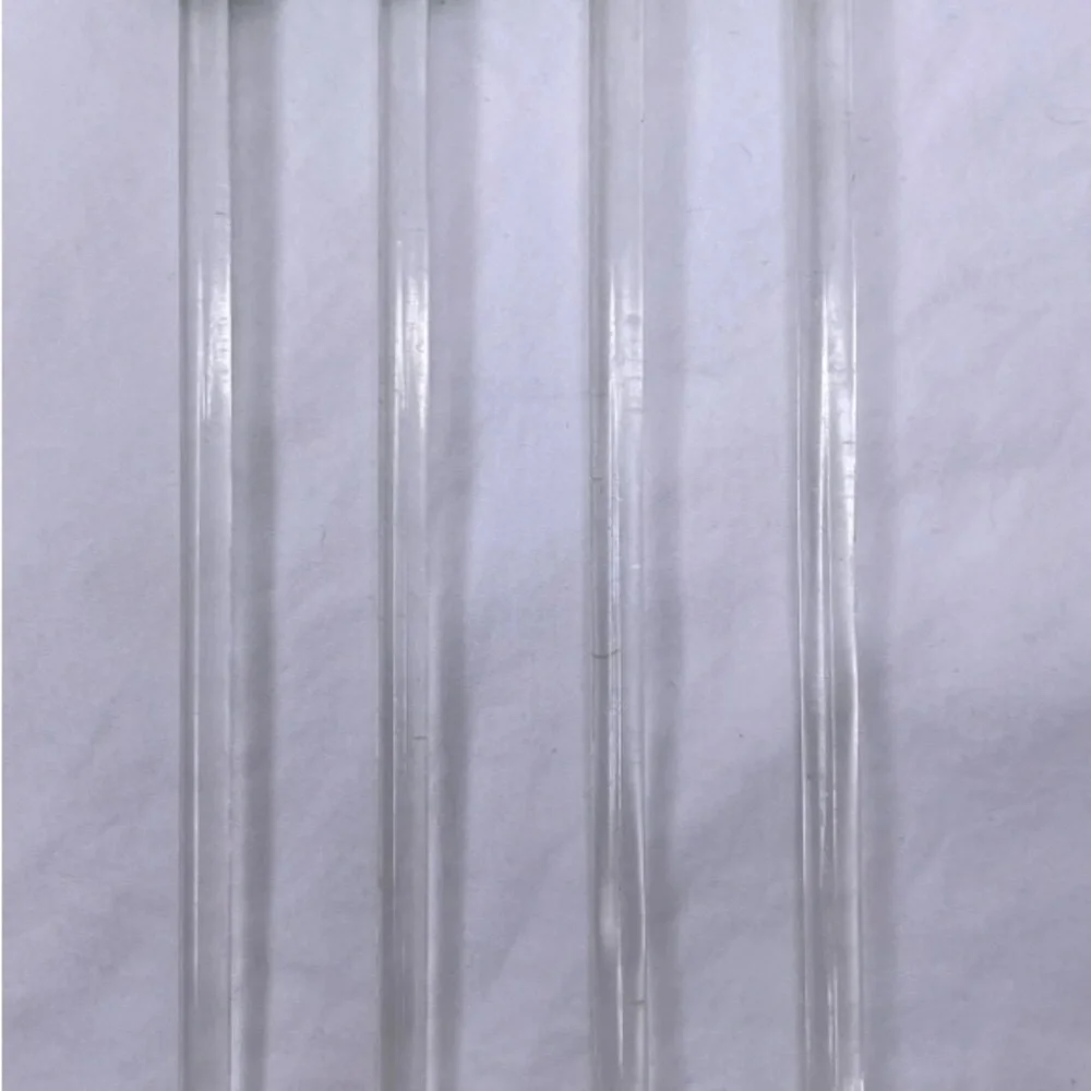 Pier 1 Christmas Tree Decorative Glass Swizzle Drink Set Of 4 Stir Sticks 8”